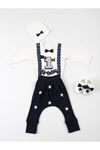 Navy blue 1 Years Old Male Baby 4 Piece Set