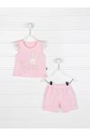 Pink summer baby girl shorts T-shirt 2-piece suit babies models cotton seasonal summer holiday clothes