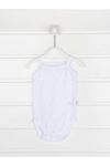 White Rope Strap Baby Girl Suit