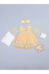 Yellow 5 Pieces Baby Girl Mevlüt Set