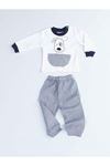 Navy Dog Male Baby Pajamas set