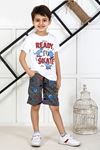 White Baby Boy Teenage Male Clothes Suit Summer Male Children T-Shirt Shorts 2 Piece Clothing Set Beach Boys outfits Sport Model