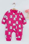Fuchsia Cat Baby Girl Rompers Babies Clothes Set Outfit Cotton Comfortable Underwear 2021 New Season Girls Salopet Models