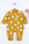 Yellow Cat Baby Girl Rompers Babies Clothes Set Outfit Cotton Comfortable Underwear 2021 New Season Girls Cats Salopet Models
