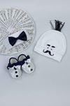 Baby girl boy mother special day Sets babies gift set birth baby shoes mother slipper with stone crown bow tie newborn models
