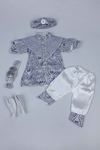 Navy blue Male Baby 6  Prince Suit